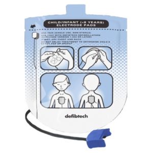 Electrodes pédiatriques défibrillateur Defibtech Lifeline