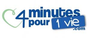 Logo 4 minutes pour 1 vie défibrillateur