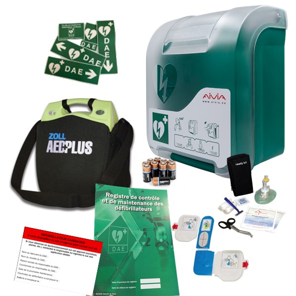 Pack défibrillateur Zoll AED Plus avec Aivia In